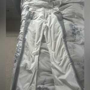 Athleta White and Gray Ski Pants. 12 TALL